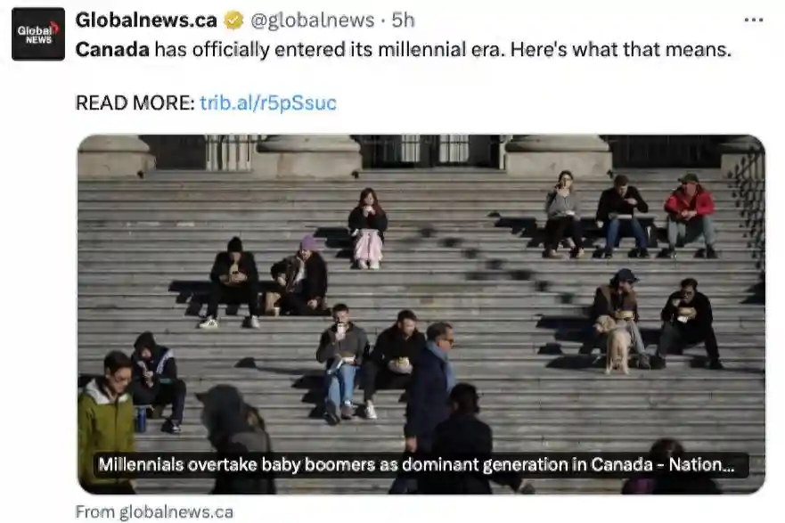 65年来首次！移民政策效果初现，加拿大人平均年龄变年轻了